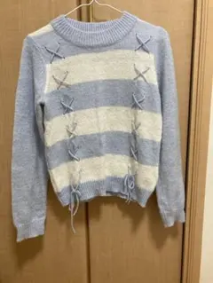 earth music&ecology リボン付きニットセーター