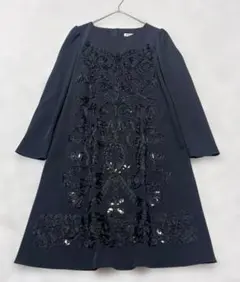 mila schon フォーマルワンピース 立体花柄装飾 スパンコール 42