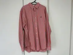 【美品】Ralph Lauren ストライプ長袖シャツ、ユニセックス