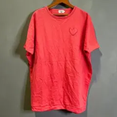 良品　HEART MARKET　トップス　ハート刺繍　半袖　F　オーバーサイズ