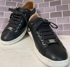 ugg スニーカー MILO 23cm レザー ブラック 1019107