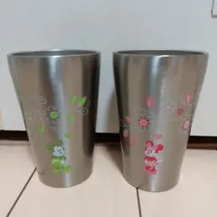 ミッキー ミニー ステンレス タンブラー 2個セット