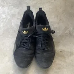 adidas ブラック スエード スケートボードシューズ　28.5