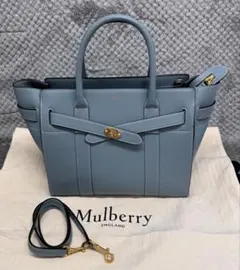 超美品✨マルベリー ベイズウォーター 本革グレー メルカリ