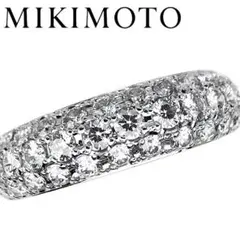 ミキモト MIKIMOTO Pt ダイヤ リング 0.99ct パヴェ ハーフのサムネイル
