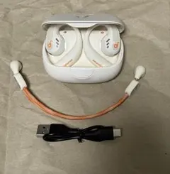 Anker soundcore AeroFit Proワイヤレスイヤホン 白