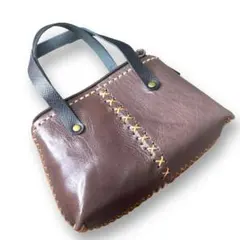 小物入れ お洒落 レディース ダークブラウン 本革 ポーチ メンズ 化粧品入れ