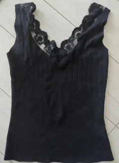 fifth 黒レース タンクトップ