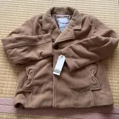 新品未使用品　l'oignon ベージュ フリースコート 130