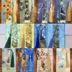 【12枚】ゴッホ モネ 金属製ブックマーク しおり まとめ売り 夜のカフェテラス