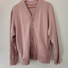 UNIQLO スウェットカーディガン ピンク Lサイズ
