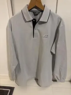 ミズノゴルフ 長袖　ミズノポロシャツ グレー　サイズL