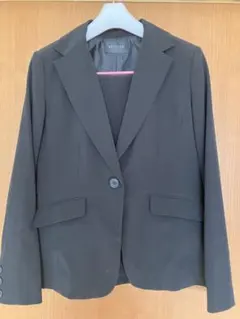 スーツ リクルートスーツ 黒 シングルボタン ジャケット スラックス