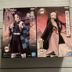 鬼滅の刃 フィギュア竈門炭治郎 禰豆子 フィギュア 2体セット