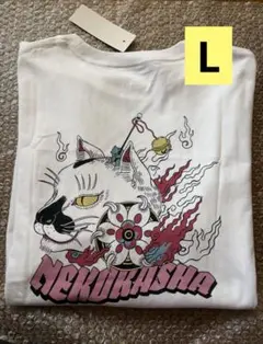 GU ジーユー Tシャツ 石黒亜矢子 ishiguro 猫 白のサムネイル