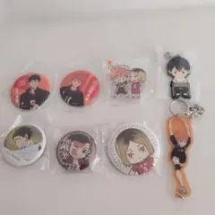 ハイキュー!! グッズセット 缶バッジ アクリルキーホルダー