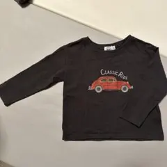 クラシックカー プリント 長袖Tシャツ