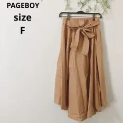 ♡PAGEBOY♡ページボーイ ウエストリボンフレアスカート ロング スリット