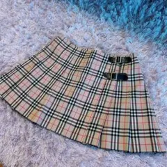 BURBERRY BLUE LABEL チェック柄プリーツスカート美品 - メルカリ