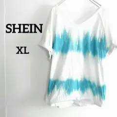 一点物 SHEIN Vネック Tシャツ トップス 【 XL】海外古着