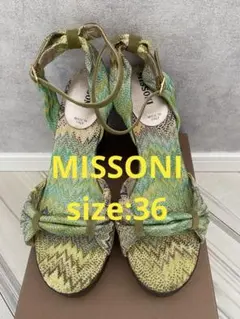 MISSONI jacquard WedgeSandals 36のサムネイル