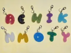 ■シュガーキャンディ風 イニシャル「ミニ」アンブレラ・ボトルマーカー■