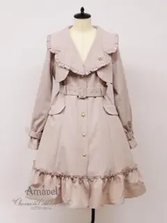 Amavel アマベル バッスル ドレス トレンチコート ネイビー - メルカリ