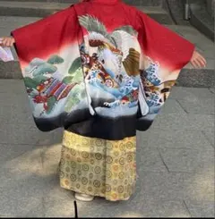 七五三用 赤と黒の着物　か様専用