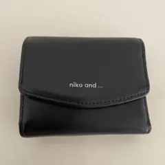 Niko and… 3つ折り 財布 黒