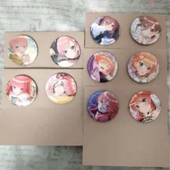 五等分の花嫁 一番くじ ぬくもりを分かち合って 缶バッジ 一花二乃三玖四葉五月