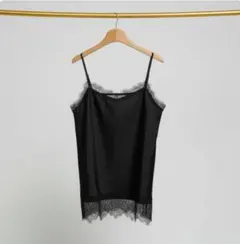 美品CLOCHE ブラック レース キャミソールのサムネイル
