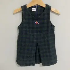 ファミリア　チェック　ワンピース