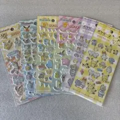 ポケモン　プチプチシール　ポケピース（6枚セット）