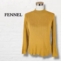 FENNEL☆ハイネック長袖リブニット【38】マスタード