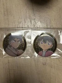 名探偵コナン 100万ドルの五稜星, 江戸川コナン、服部平次缶バッチセット