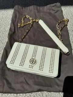 【新品未使用】TORY BURCH ショルダーバッグ クリーム