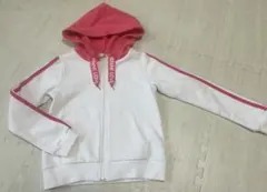 JENNI LOVE フード付きパーカー ホワイト/ピンク　　140