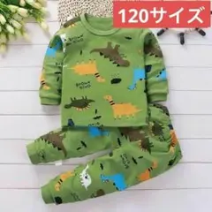 キッズ恐竜パジャマ2上下セット(120サイズ）トップスボトムスこども子供男の子