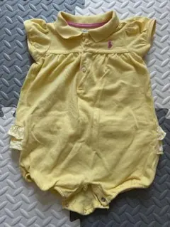 【美品】ラルフローレン　ポロシャツフリルロンパース 12M