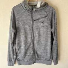 PUMA グレー フルジップパーカー M