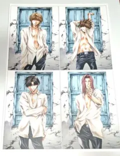 最遊記 三蔵 悟空 悟浄 八戒 複製原画 イラストシート その5 最遊記】複製原画集/峰倉かずや☆三蔵悟空悟浄八戒☆イラストシート34