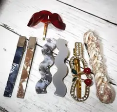 値下げ！ヘアピンセット ７点セット　ポーチ付き