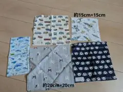 ハンドメイドハンカチ5枚セット