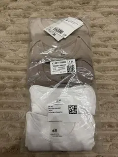 H&M ベビー 長袖ボディスーツ 2枚セット 80cm