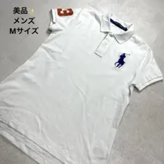 美品✨ラルフローレン スキニーポロシャツ ビッグポニー 白 M 半袖のサムネイル