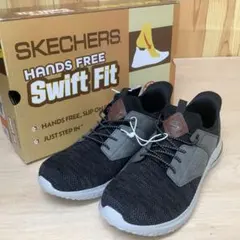 スケッチャーズ メンズ スニーカー 28.5cm ブラック ハンズフリー●331