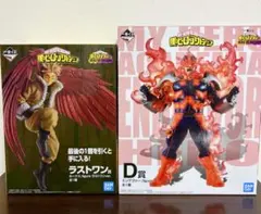 ヒロアカ 一番くじ フィギュア ホークス 未開封 ラストワン エンデヴァーセット