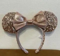 ディズニー　カチューチャ　ミニー　スパンコール　ピンク