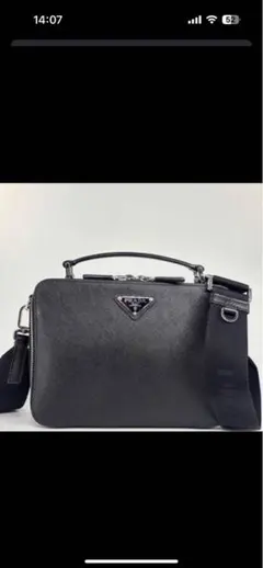 極美品】プラダ ブリック サフィアーノレザー 2WAY ショルダーバッグ