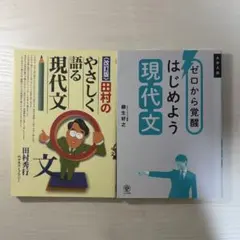 現代文 参考書 2冊セット 田村のやさしく語る現代文 ゼロから覚醒始めよう現代文